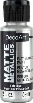 [0262473] Matte Metallics 2 Oz. Soft Silver