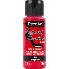 [0262481] Patent Leather 2 Oz. Red