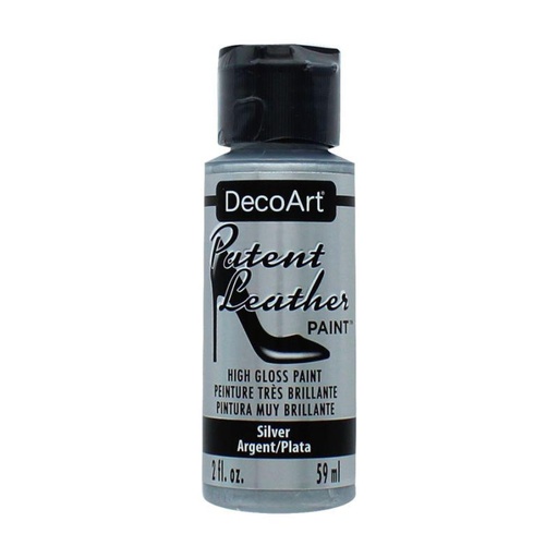 [0262486] Patent Leather 2 Oz. Silver