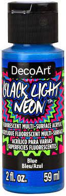 [0262497] Black Light Neons 2 Oz. Blue