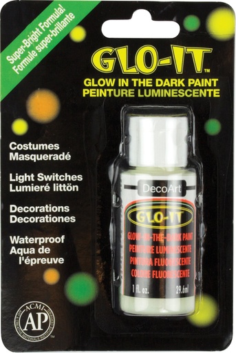 [0262505] DecoArt Glo-It 1 Oz. (Carded Pack)