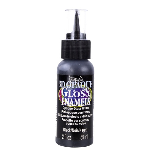 [0262581] Americana 3D Gloss Enamel Opaque Writer 2 Oz. Black