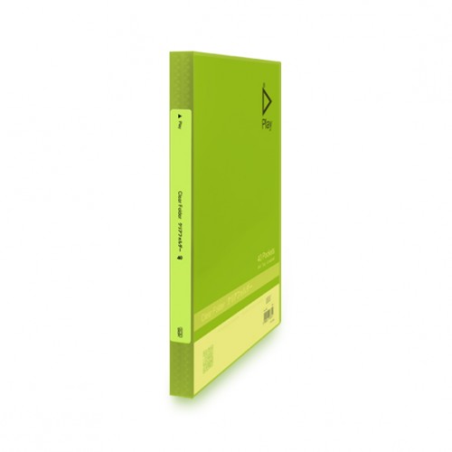 [0073206] KCK "PLAY" 40P CLEAR BOOK- LIME