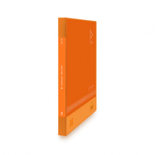[0073207] KCK "PLAY" 40P CLEAR BOOK- ORANGE