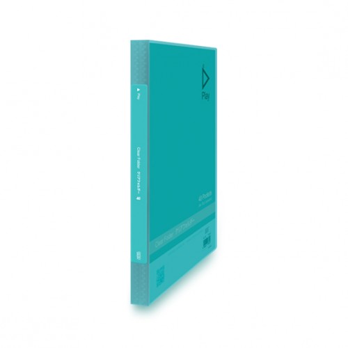 [0073210] KCK "PLAY" 40P CLEAR BOOK- TURQUOISE