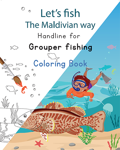 [1020903] Handline for Grouper Fishing Colouring Book