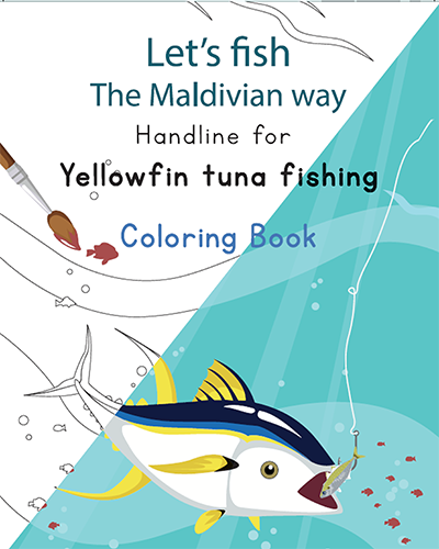 [1020904] Handline for Yellowfin Tuna Fishing Colouring Book