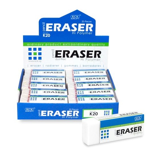 [0040058] Eraser KCK Dust Free White " L" 20"S