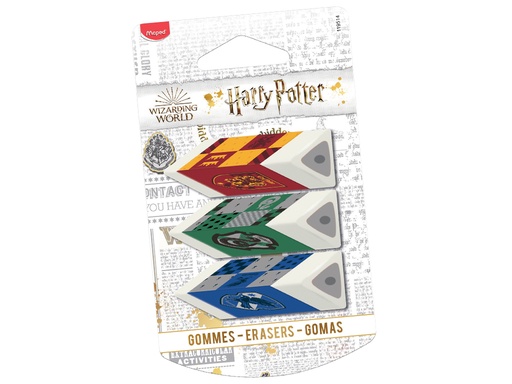 [0040076] Eraser Maped Harry Potter Design Blister 3 Pcs