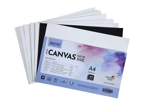 [0301062] Canvas Sheet A4  Pkt of 10 