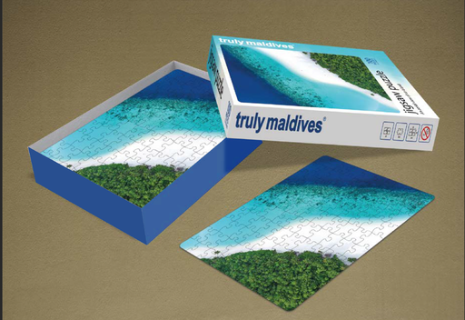 [0630143] Truly Maldives: An Aerial View of an Island - 100 Pcs Jigsaw Puzzle