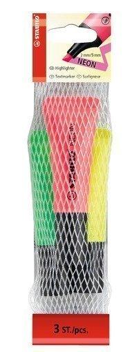 [0039093] Highlighter Neon Pack 3 pc Yellow/Green/Pink