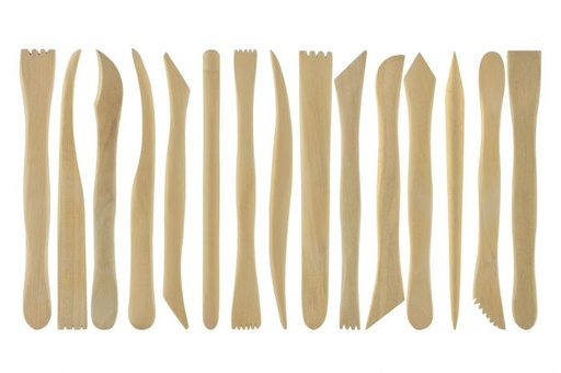 [0640451] KCK Wood Clay Tools 15pcs 