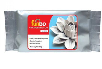 [0640459] Air Hardening Clay 250 gms White