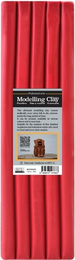 [0640670] KCK MODELLING CLAY "PRO" 500G- RED