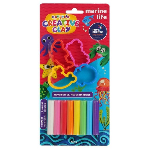 [0640682] Clay Rangeela Creative Marine Life 100g