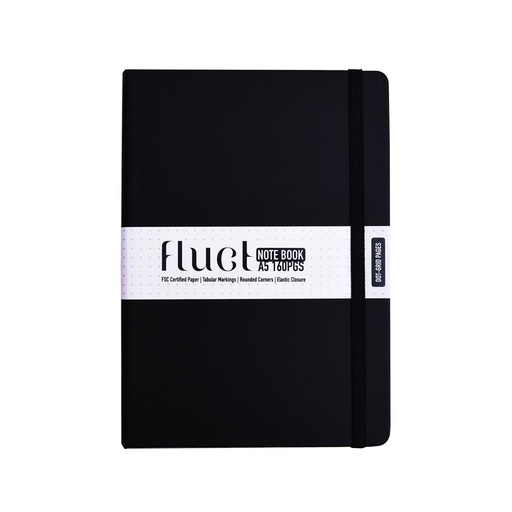 [0480755] Journal Fluct A5 Dot Black 160 Pages 