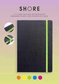[0480770] Journal Shore A5 Ruled Neon-G 192 Pages 