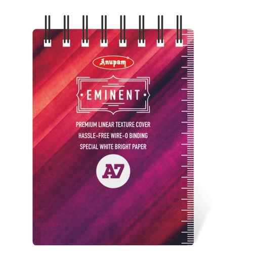 [0480830] Note book A7 Ruled Black 80p