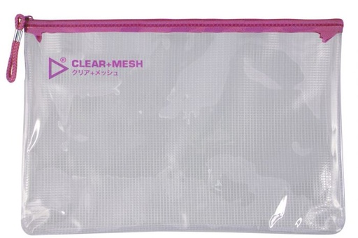 [0110068] Play Clear+ Mesh Bag A5- Hot Pink