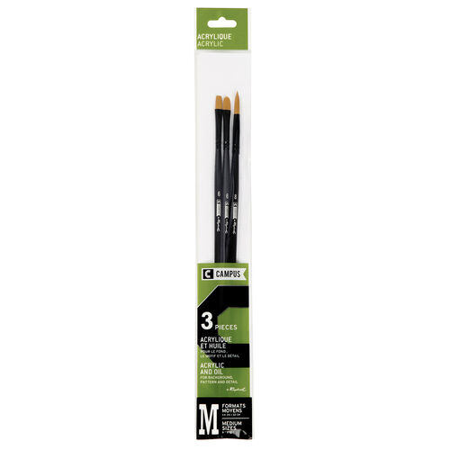[0290404] Set Campus 3Brushx Acrylique M