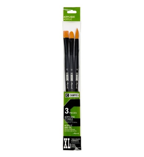 [0290406] Set Campus 3 Brushx Acryliqu XL