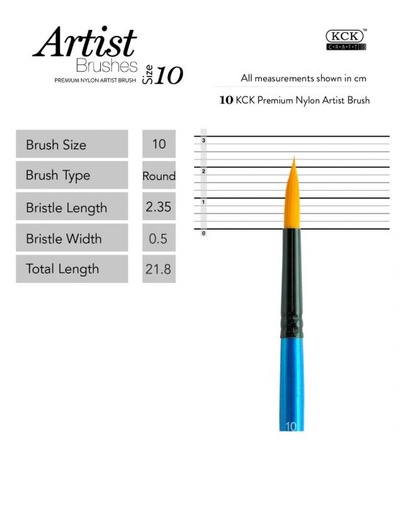 [0290520] KCK Nylon Water Color Brush Round #10