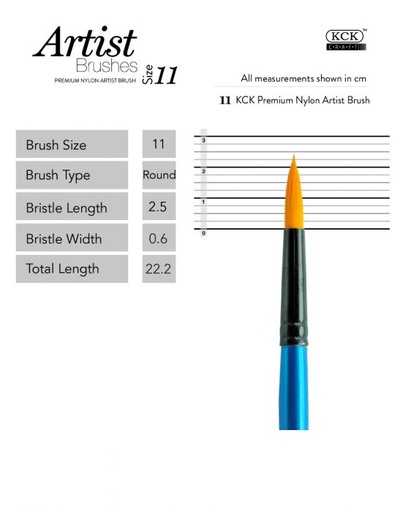 [0290521] KCK Nylon Water Color Brush Round #11
