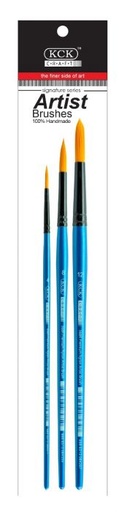 [0290550] Kck Golden Nylon Brush Set 3'S-  Round
