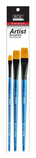 [0290551] KCK Golden Nylon Brush Set 3's - Flat