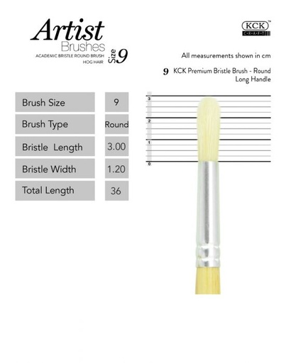 [0290585] Kck Bristle Brush Round- #09