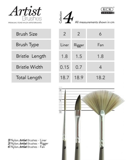 [0290632] KCK 2TONE NYLON BRUSH SET- EFFECTS