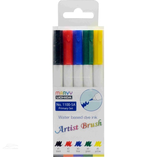 [0290682] Marvy Artist Brush Set -Primary 