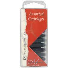 [0189957] Pen Fountain Cartridge - Pack of 12 Assorted