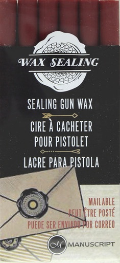 [0189993] Wax Sealing Gun Wax Set of 6 - Red