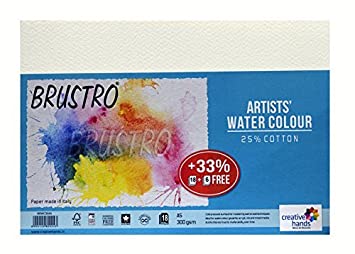 [2003236] Artists Water Colour Paper Cold Pressed 300gsm A5 15 Sheets