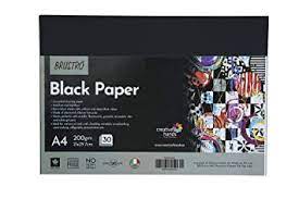 [2003249] Uncoated Black Paper 200 GSM A4 30 Sheets