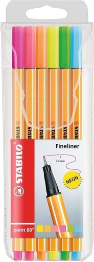 [0010606] Pen Drawing Fine Liner 0.4 Neon 6c