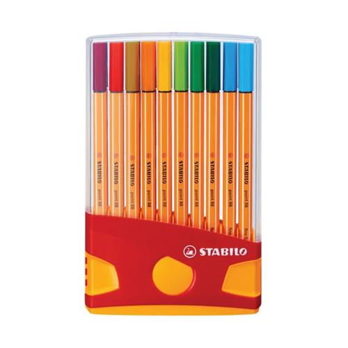 [0010672] Pen Fine Liner Point 0.4 20 Colours Wallet