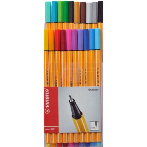 [0010674] Pen Fine Liner Point 0.4 20 Colours Wallet
