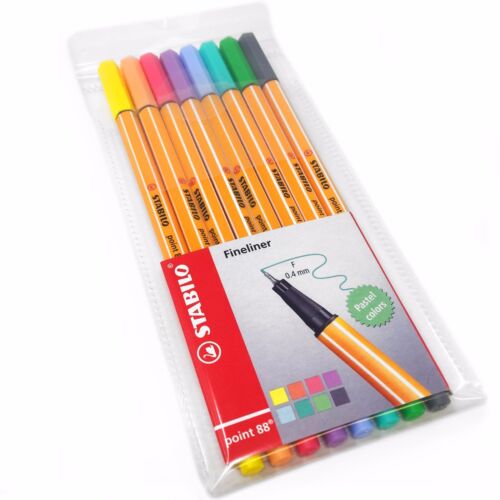 [0011006] Pen Fine Liner Point 0.4 Pastel 8 Colours Wallet