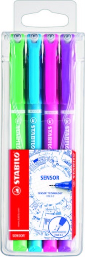 [0011007] Pen Fine Liner Point 0.3 4 Colours Wallet