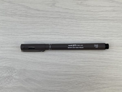 [0012444] Pen Uni Pin 0.1 Dark Grey