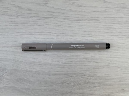 [0012448] Pen Uni Pin 0.5 Light Grey