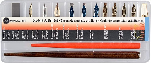 [0012628] Pen Dip Calligraphy Student Artist Set 1