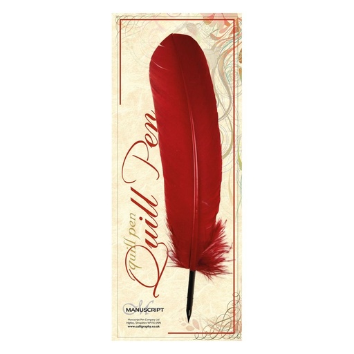 [0012701] Manuscript Quill Pen - Deep Red