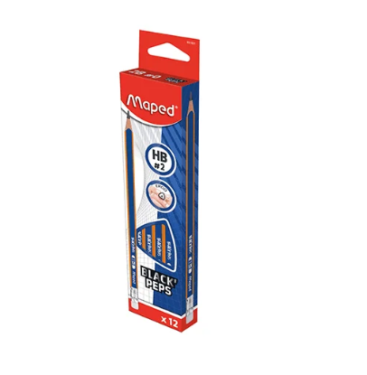 [0020631] Pencil Black Peps Navy HB Pencil +ER