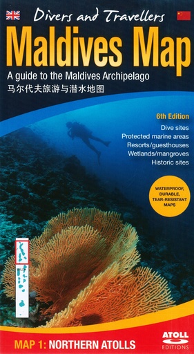 [1100185] Divers & Travellers Map - Nothern Atolls