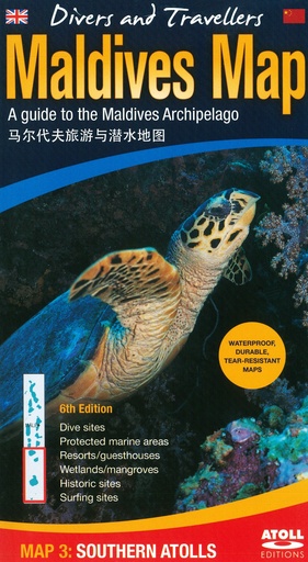 [1100186] Divers & Travellers Map - Central Atolls