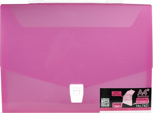 [0065225] KCK PLAY BOX FILE W/HANDLE- PINK